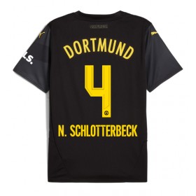 Borussia Dortmund Nico Schlotterbeck #4 Borte skjorte 2024-25 Kortermet